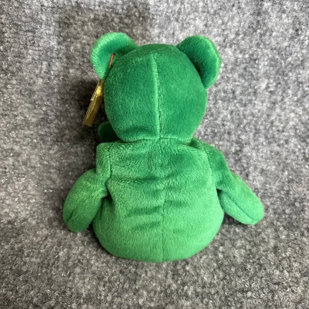 1997 ULTRA RARE Erin Ty Beanie Baby with Eyes ERROR, Beanie babies RETIRED Ty Er